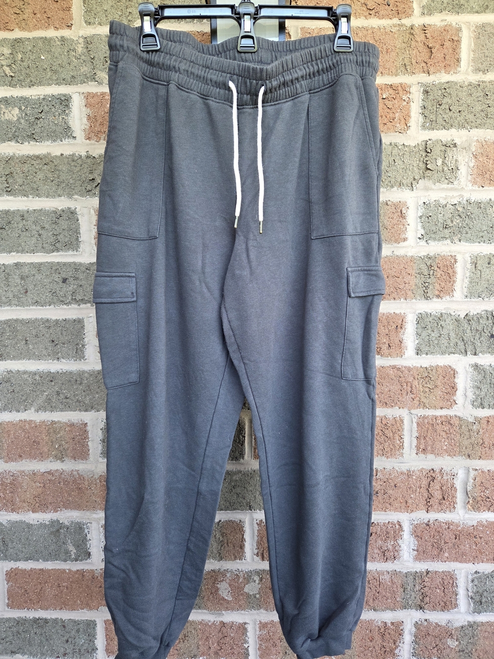 Old Navy Charcoal Gray Cargo Sweatpants with Drawstring